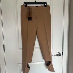 Burberry Women's Trousers  with Ankle Button Detail